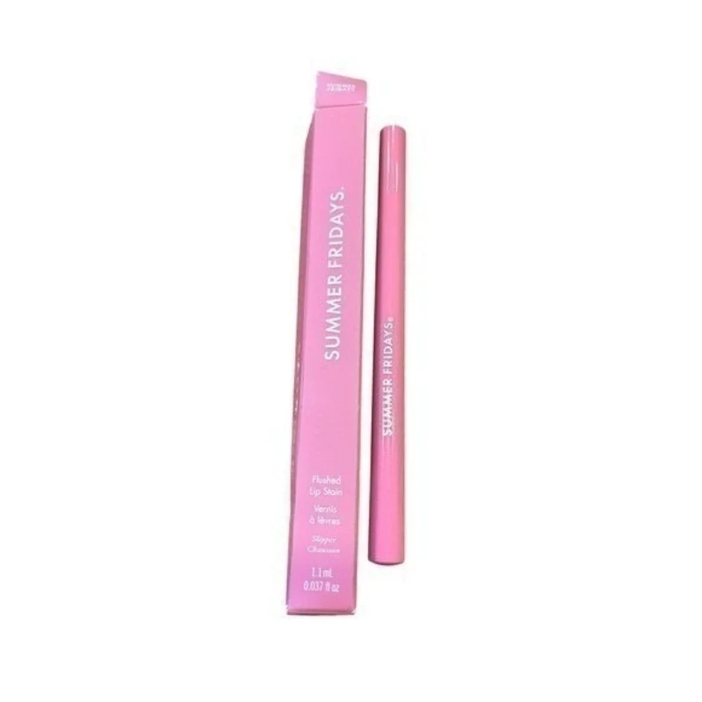 Summer Fridays Flushed Lip Stain 12HR Long-Lasting Lip Stain in Slipper NIB